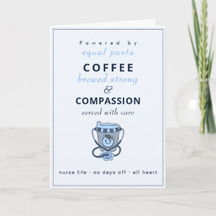 Bold Sans Serif Cute Greeting Card coffee
