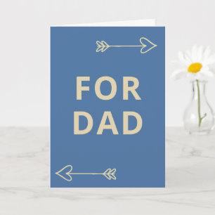 Bold Sans Serif Cute Greeting Card gift for dad