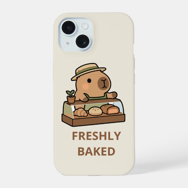 Bold Sans Serif	Funny Phone Case | freshly baked (Back)