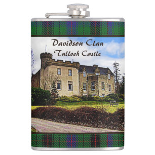 Bold Scottish Davidson Clan's Tulloch Castle Hip Flask