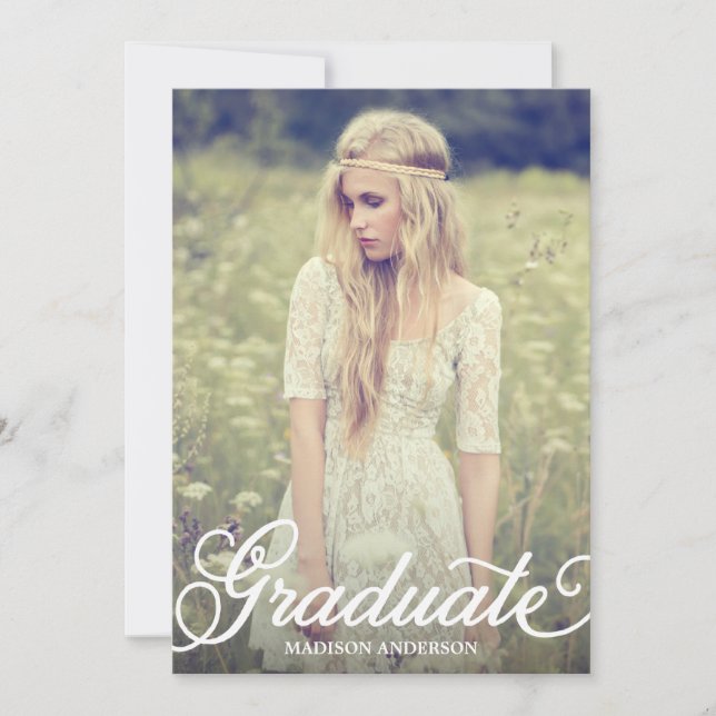 Bold Script 2 | 2014 Graduation Party Invitation (Front)