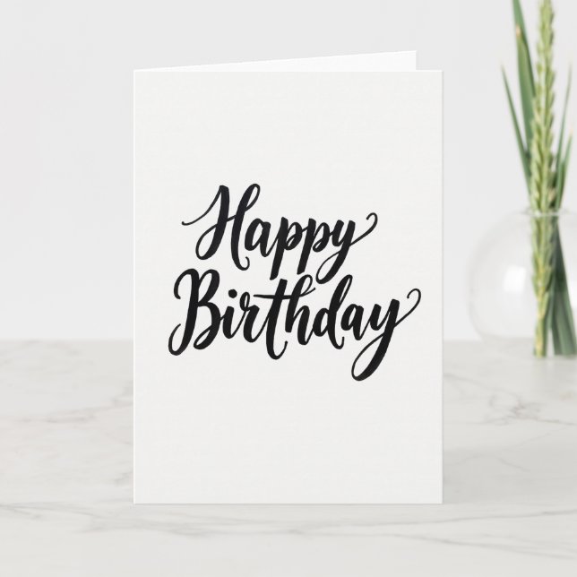 Bold Script Celebration Card (Front)