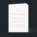 Bold Script Earthy Neutral Catholic Wedding Program<br><div class="desc">Classic style wedding programs featuring a simple yet elegant design with your names in script and your details in serif fonts.</div>
