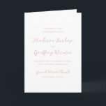 Bold Script Pink Elegant Catholic Wedding Program<br><div class="desc">Classic style wedding programs featuring a simple yet elegant design with your names in script and your details in serif fonts.</div>