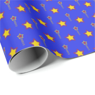 Bold Shooting Star Celebration Gift Wrap