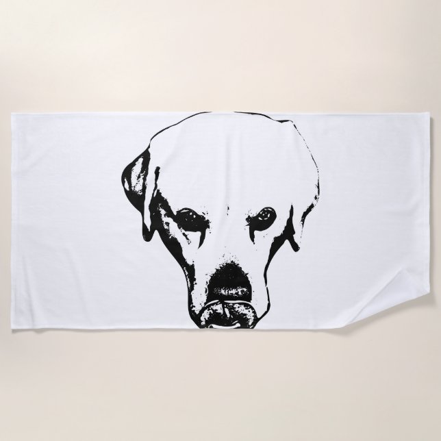 Bold Silence Beach Towel (Front)