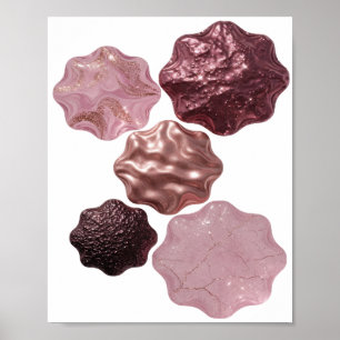 Bold Silver ABSTRACT ART Art Print