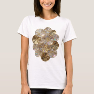 Bold Silver GOLDEN GLAMOUR Slogan Tee