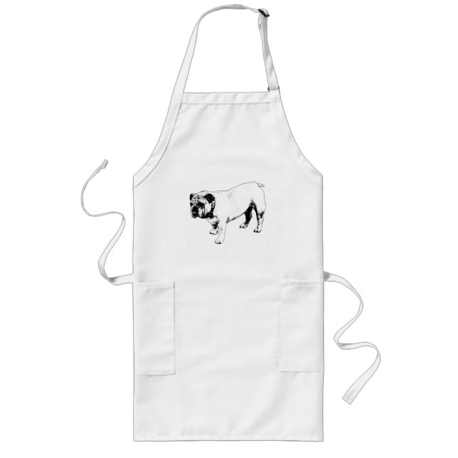 Bold Simple Contour Long Apron (Front)