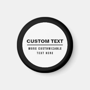 Bold Simple Customisable Text Template Magnet