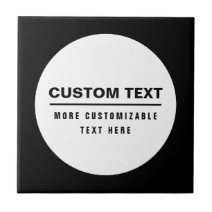 Bold Simple Customizable Text Template Ceramic Tile