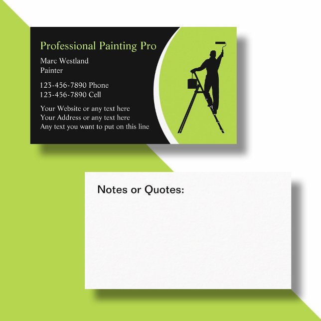 Bold Simple House Painter Business Cards (Creator Uploaded)