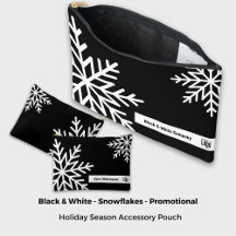 Bold Snowflake Black & White Promotional Reward