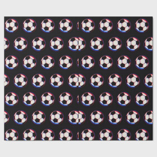 Bold Soccer Ball Wrapping Paper