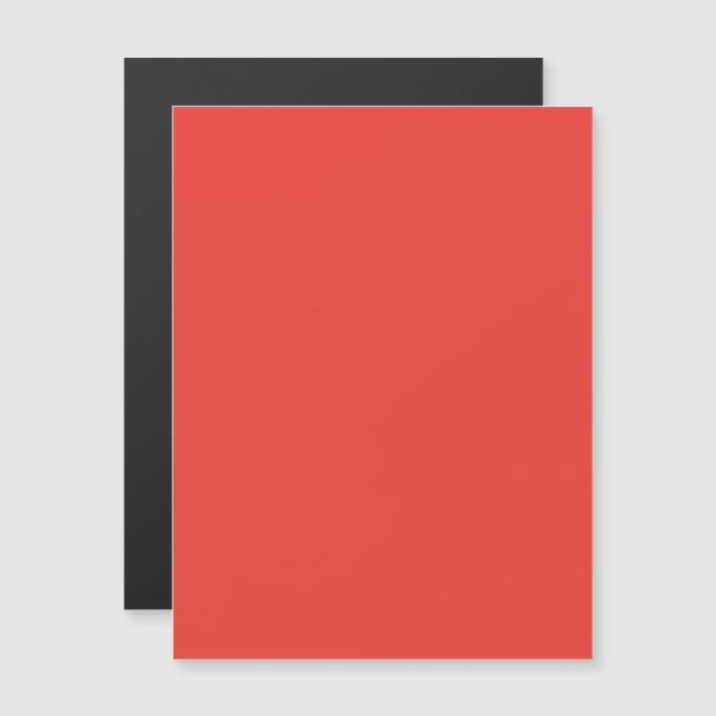 Bold Solid Red Background  (Front/Back)