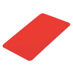 Bold Solid Red Background Magnet