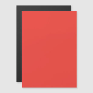 Bold Solid Red Background  Magnetic Invitation
