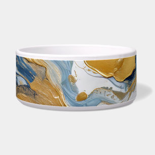 Bold Splash of Gold and Blue