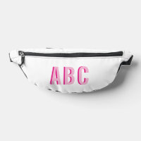 Bold Sport Hot Pink 3 Letter Monogram
