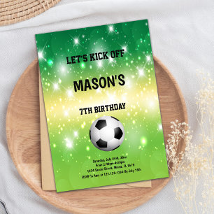 Bold Sports Party Theme Invitation
