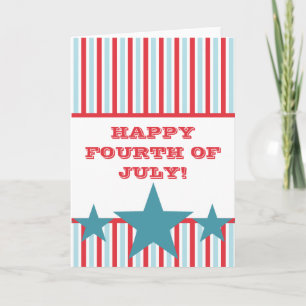 Bold Stars and Stripes Greeting Card