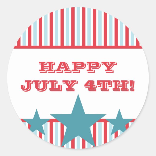 Bold Stars and Stripes Stickers (Front)