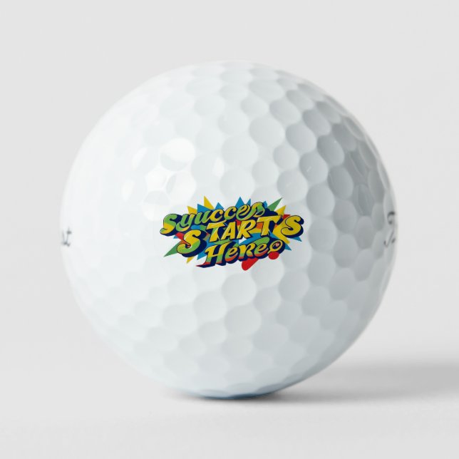 "Bold Steps Forward" Golf Balls (Front)