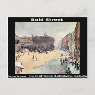 Bold Street, Liverpool. Postcard