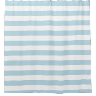Bold Stripe aqua Shower Curtain