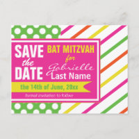 Bold Stripes and Polka Dots Bat Mitzvah