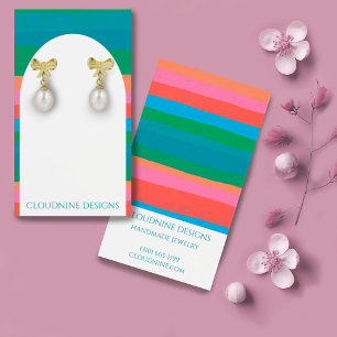 Bold Stripes Arch Earring Jewellery Display Card