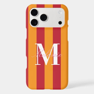 Bold Stripes Colourful Custom Monogram Initial