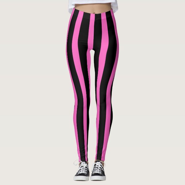 "Bold Stripes Leggings" Leggings (Front)