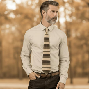bold stripes - sepia tones tie