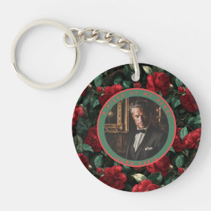 Bold-styled Gifts For Guys Custom Gardenias Key Ring