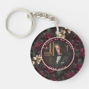 Bold-styled Retirement Gifts for Dad Gardenias Key Ring