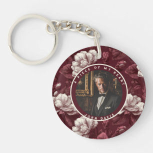 Bold-styled Valentine'S Day Gifts Custom Gardenias Key Ring