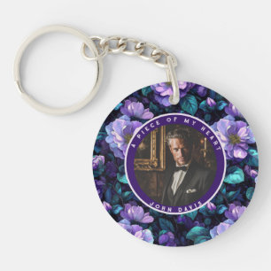 Bold-styled Wedding Gift Ideas Floral Gardenias Key Ring