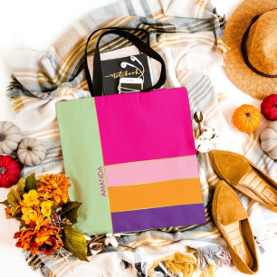 Bold Stylish Chic Colourful Pattern theme  Tote Bag