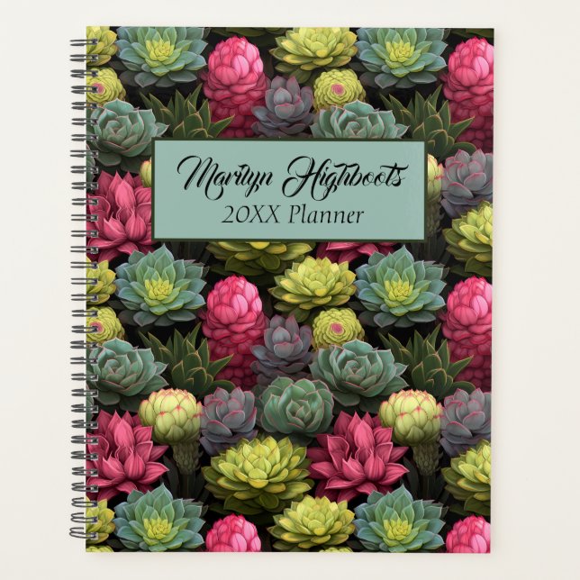 Bold Succulents Planner (Front)