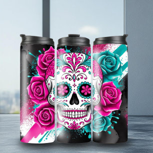 Bold Sugar Skull Tumbler