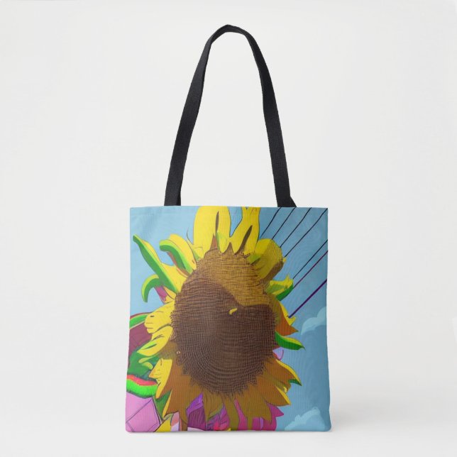Bold Sunflower Tote Bag (Front)
