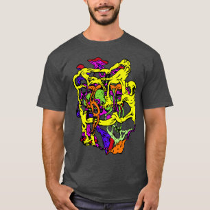 Bold Surreal Abstract Design in Multiple Colours T-Shirt