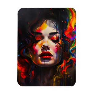 Bold Surreal Portrait Magnet