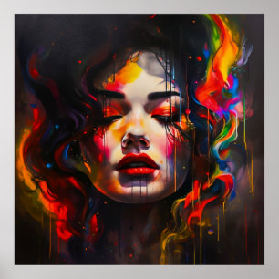 Bold Surreal Portrait Poster