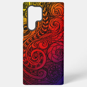 Bold Swirl Doodle Samsung Galaxy Case