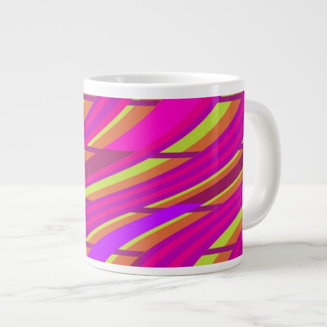 Bold Swirl Large Coffee Mug (Front Right)