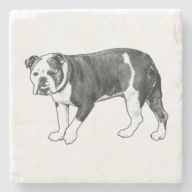 Bold Table, Bulldog Dot Coaster (Front)