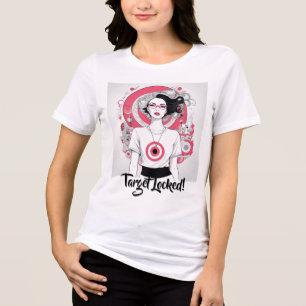 Bold Target Chic Illustration Tri-Blend Shirt