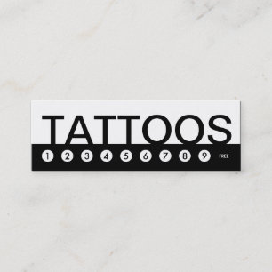 bold TATTOOS customer loyalty Card